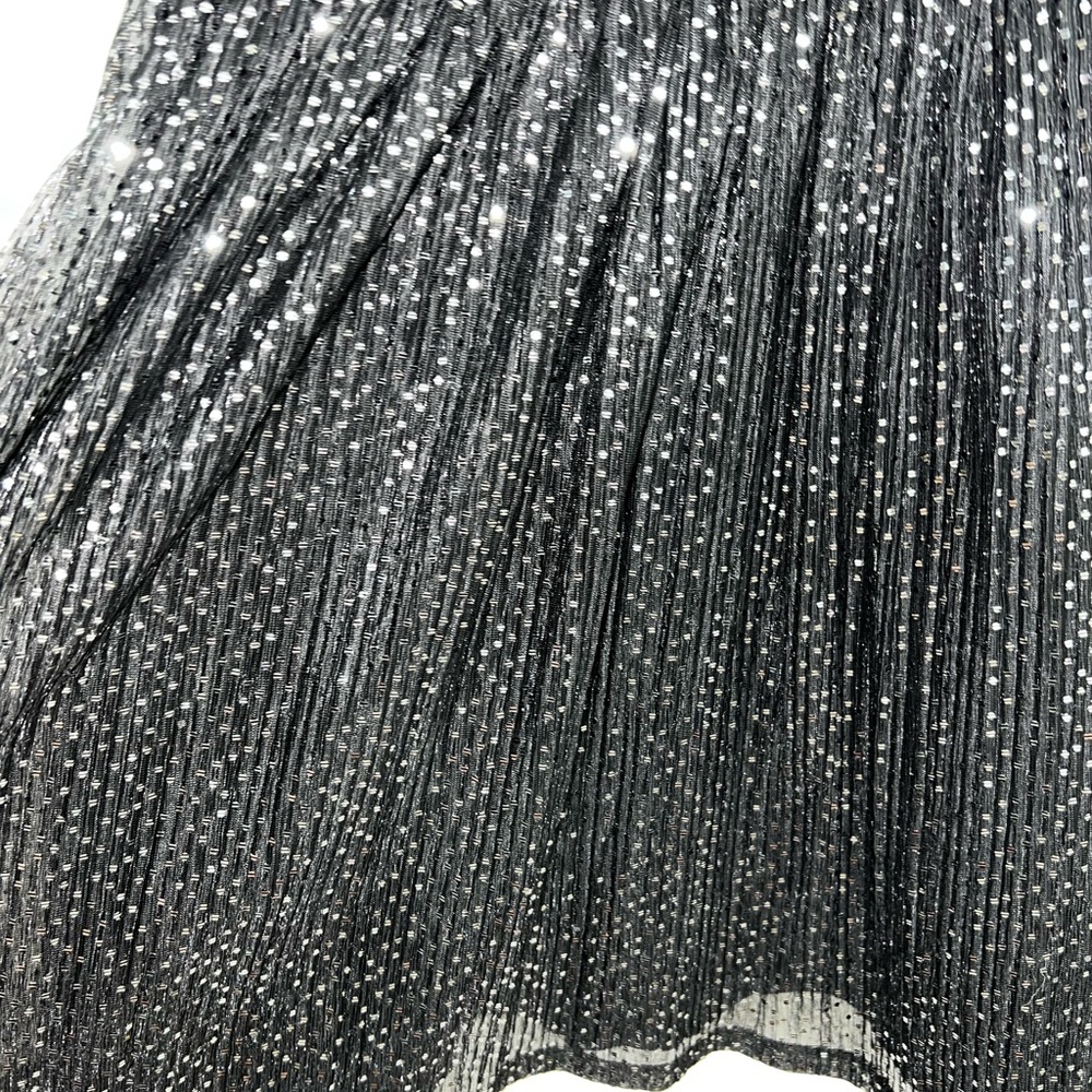 Black and Silver Glitter Dress - Picture 5 of 6